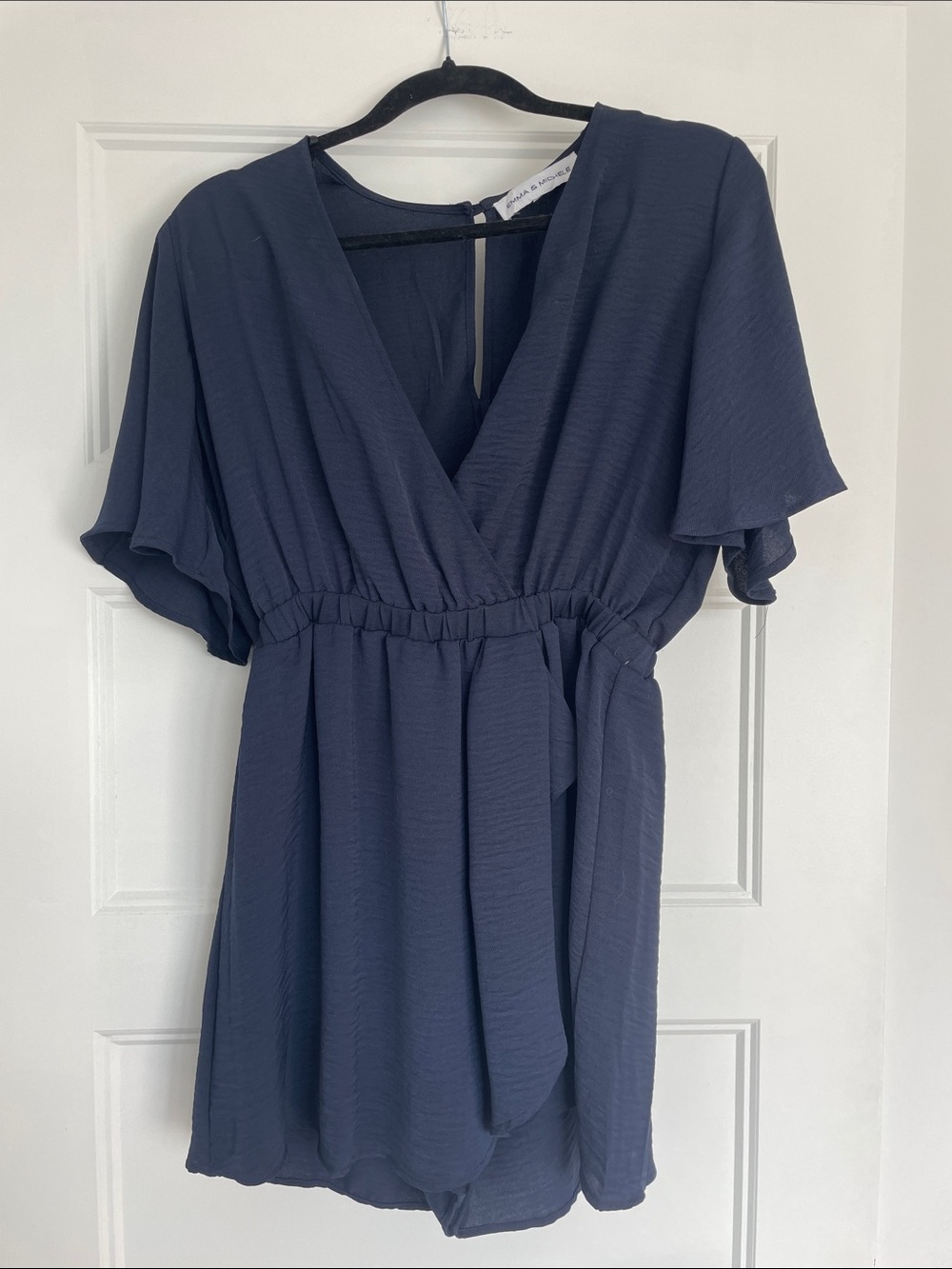 Emma & Michele Navy Blue Women's Top